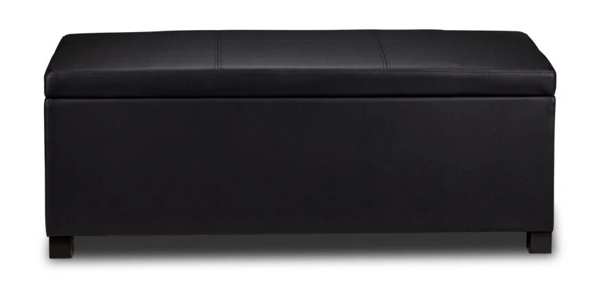 Tobin Ottoman - Black - Image 5