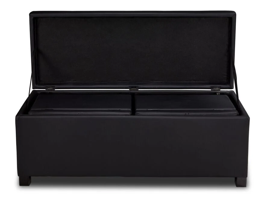 Tobin Ottoman - Black - Image 6