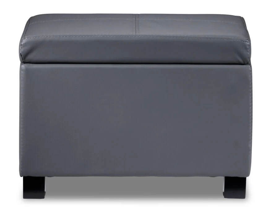 Tobin Ottoman - Grey - Image 11