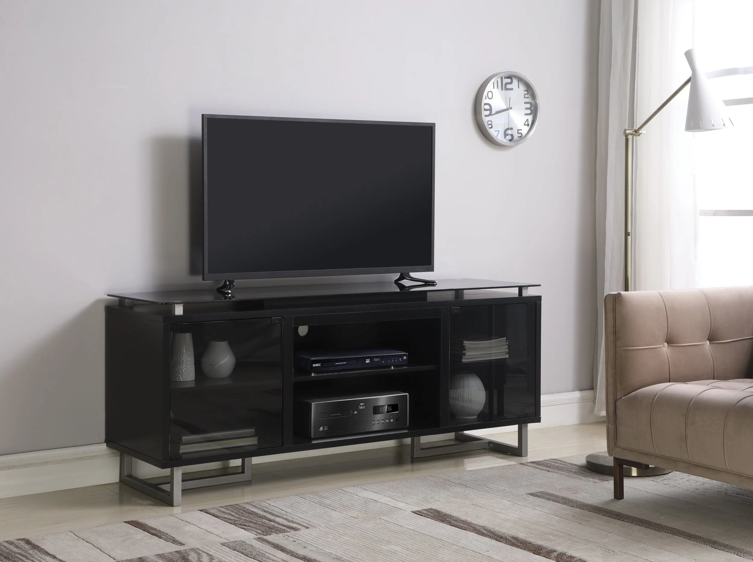 Torbay Flat Panel Television Stand - Black - Image 2