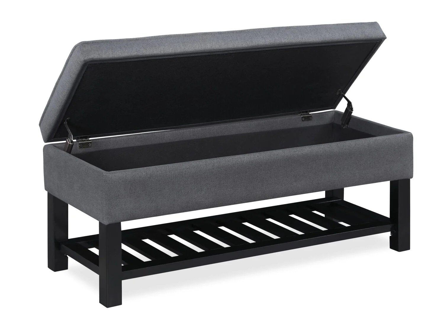 Troyer Storage Bench - Dark Grey - Image 2