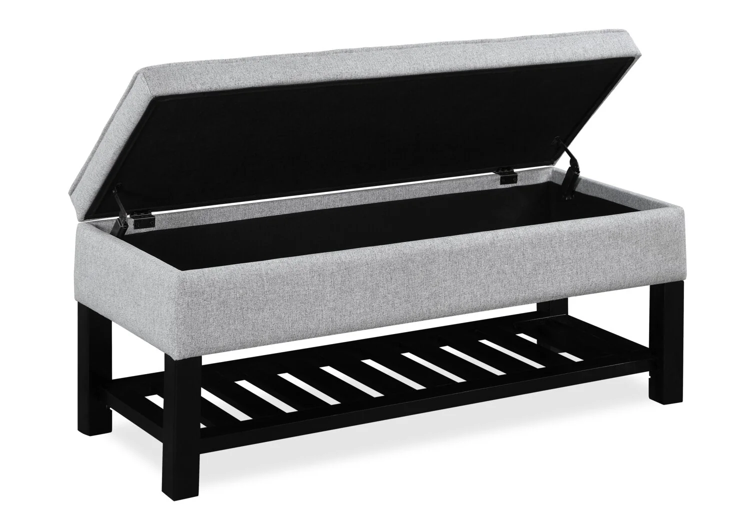 Troyer Storage Bench - Light Grey - Image 2