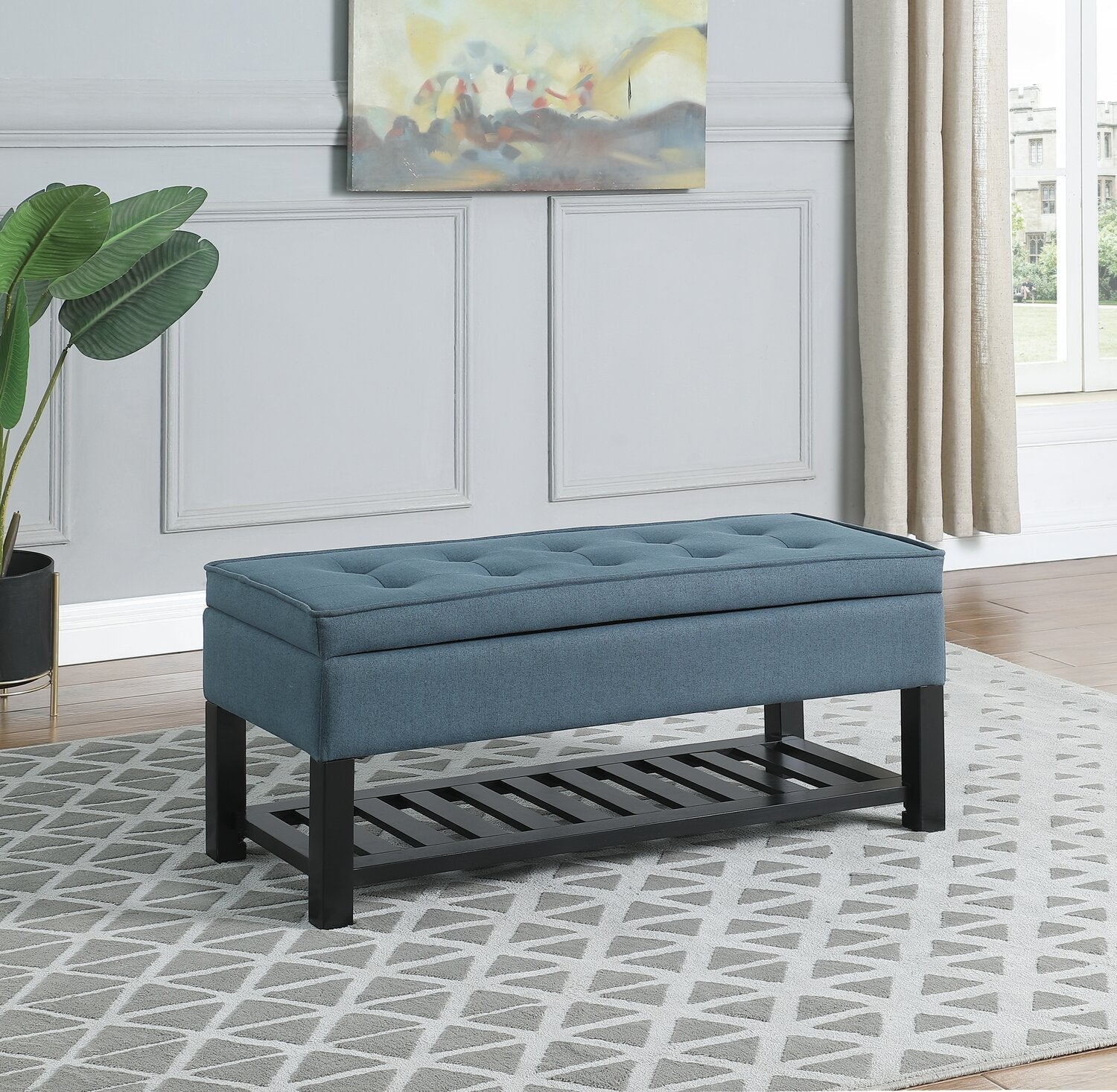 Troyer Storage Bench - Navy - Image 7