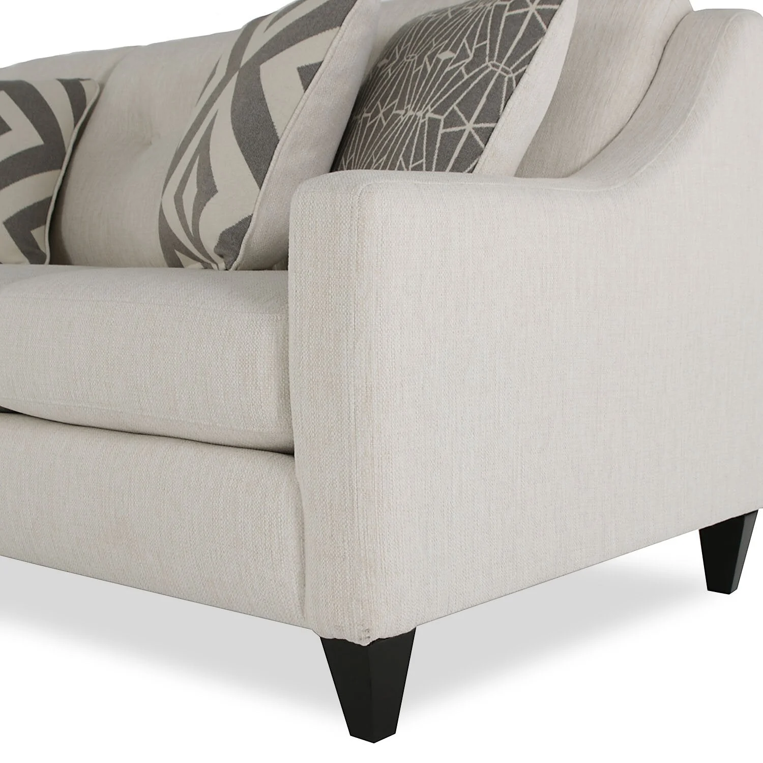 Tuva Linen-Look Fabric Sofa - Zeus Pearl - Image 3