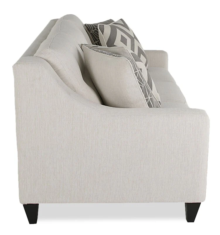 Tuva Linen-Look Fabric Sofa - Zeus Pearl - Image 4