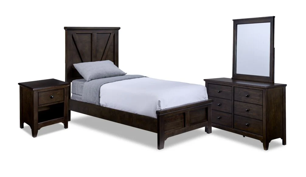 Twain 6-Piece Full Bedroom Set - River Rock
