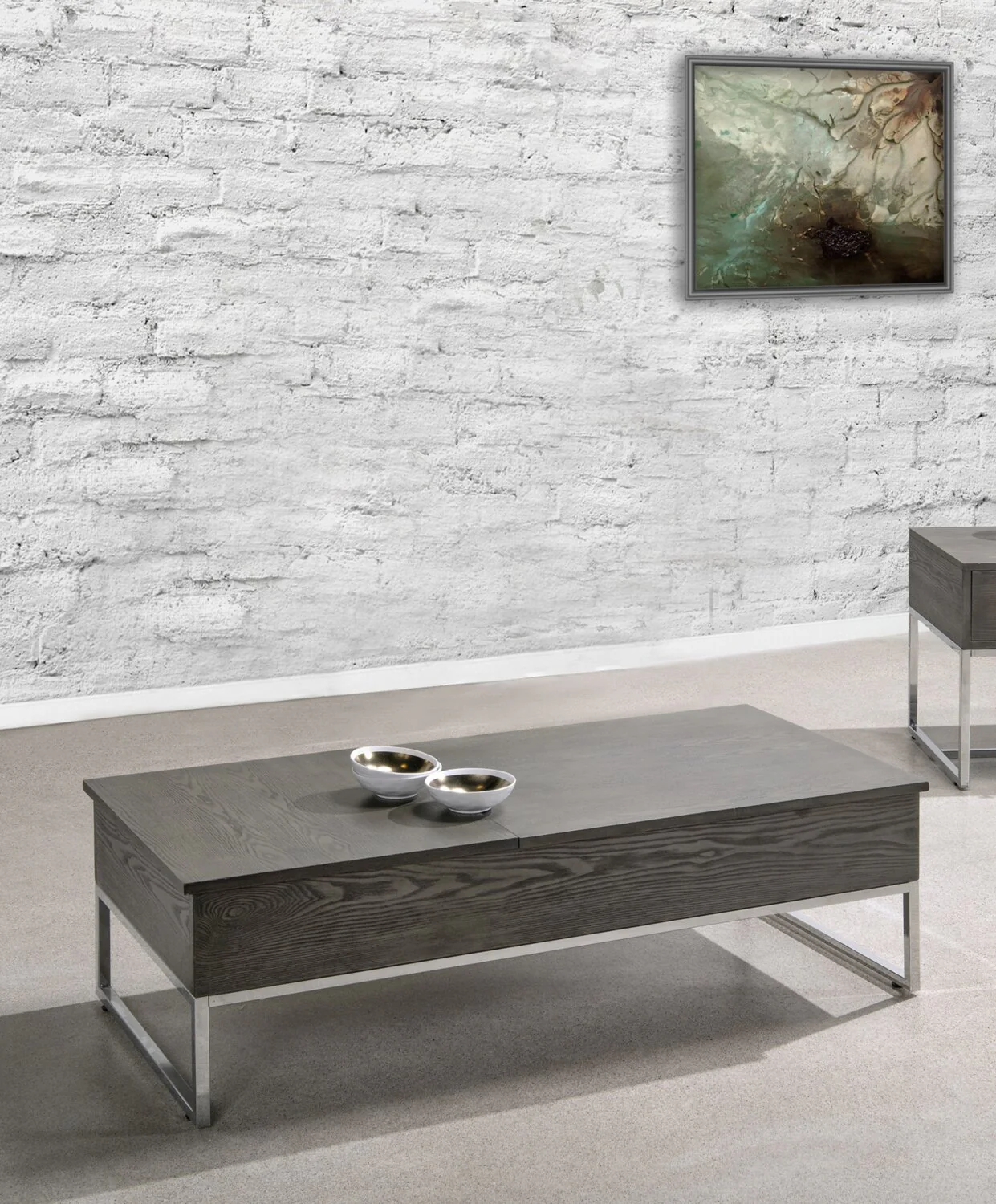 Tyee Coffee Table with Lift Top - Grey - Image 8