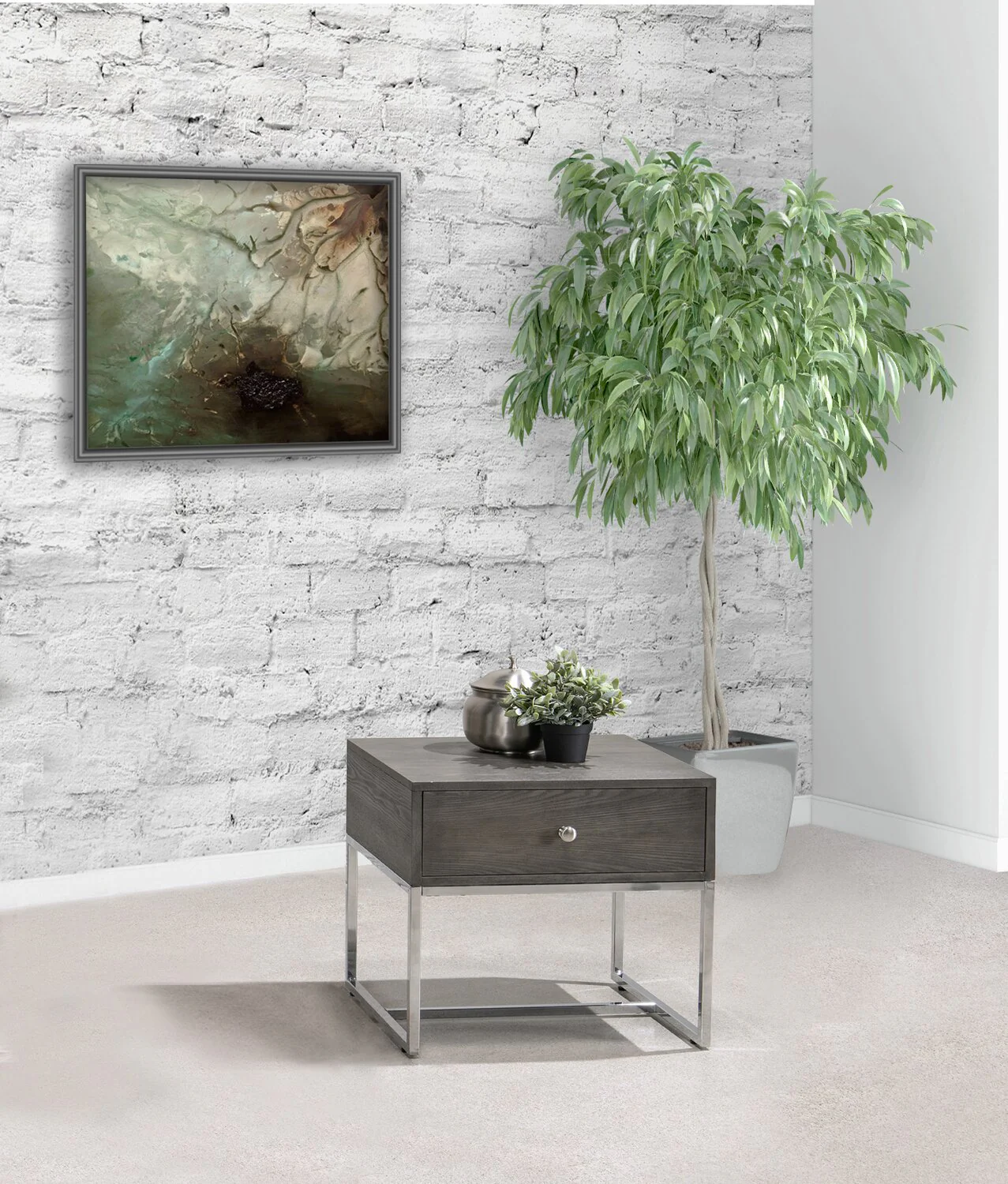 Tyee End Table - Grey - Image 6
