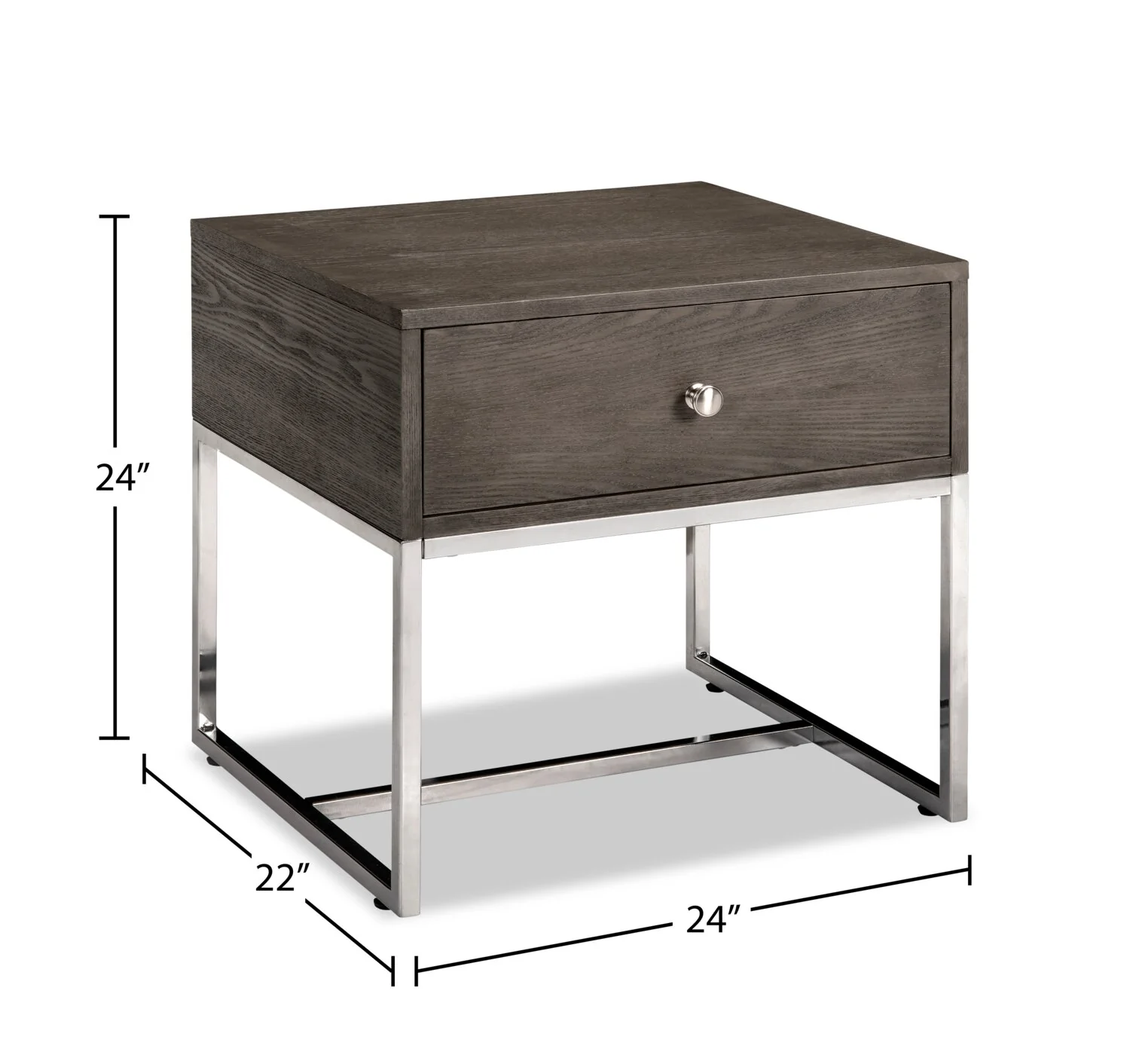 Tyee End Table - Grey - Image 7