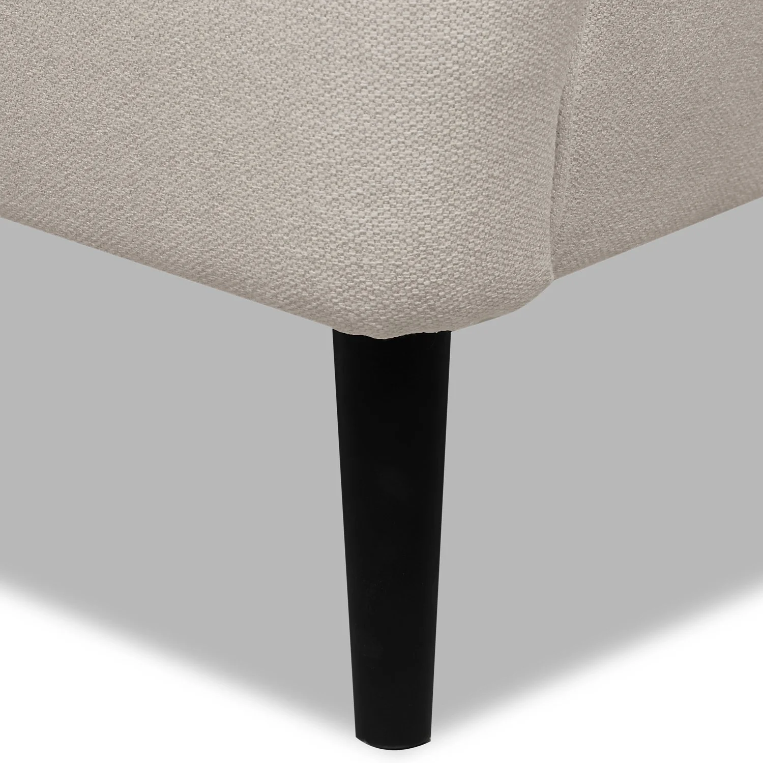 Utica Linen-Look Fabric Accent Chair - Light Grey - Image 5