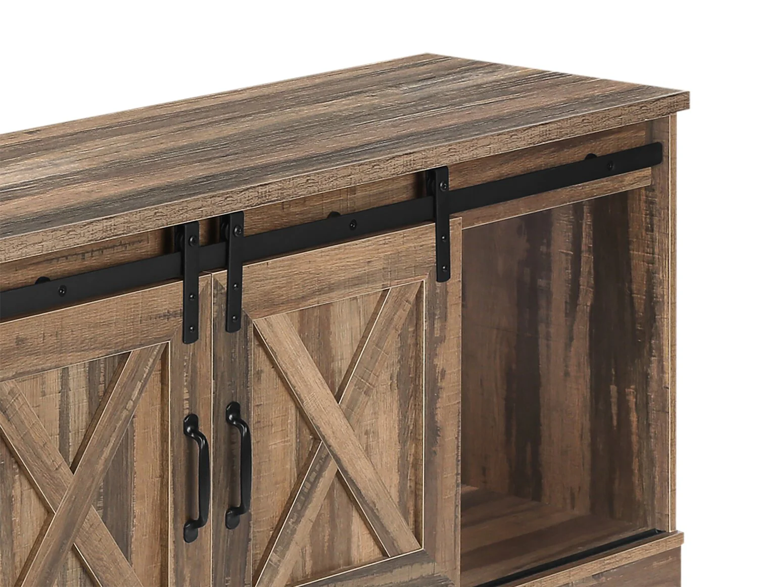 Vallence 60" TV Stand - Brown - Image 2