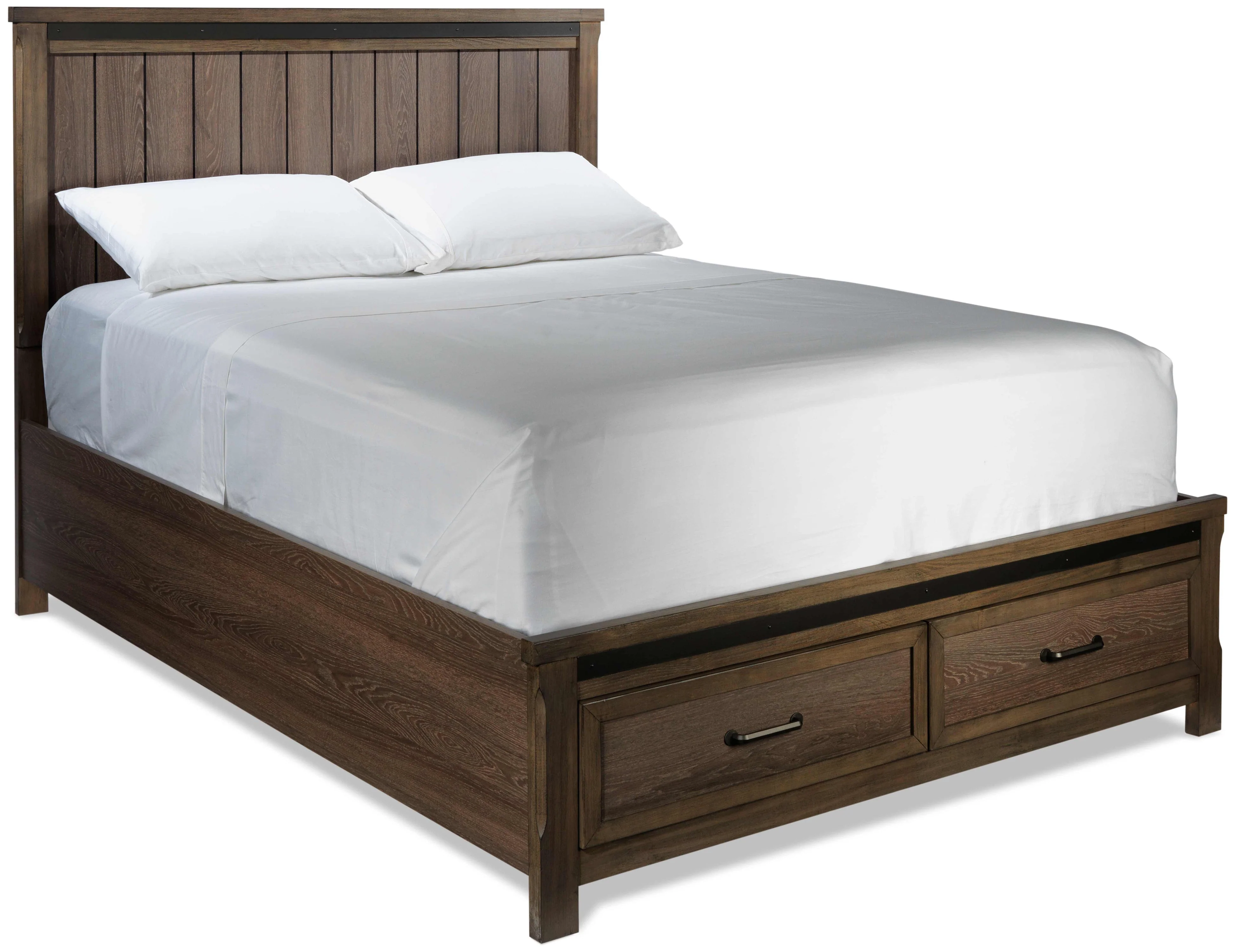 Verdandi 6-Piece Queen Bedroom Set with Storage - Rustic Oak - Image 3