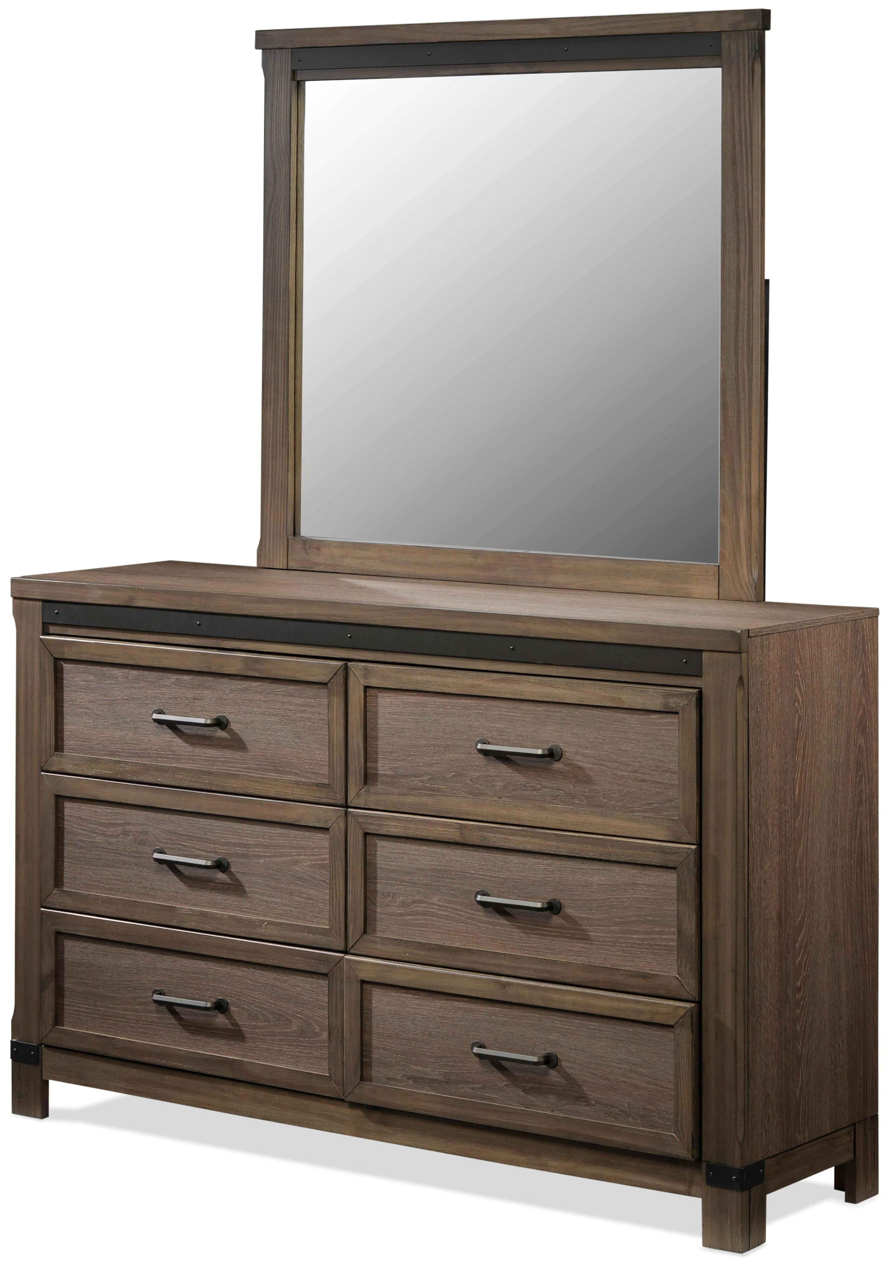 Verdandi 6-Piece Queen Bedroom Set with Storage - Rustic Oak - Image 5