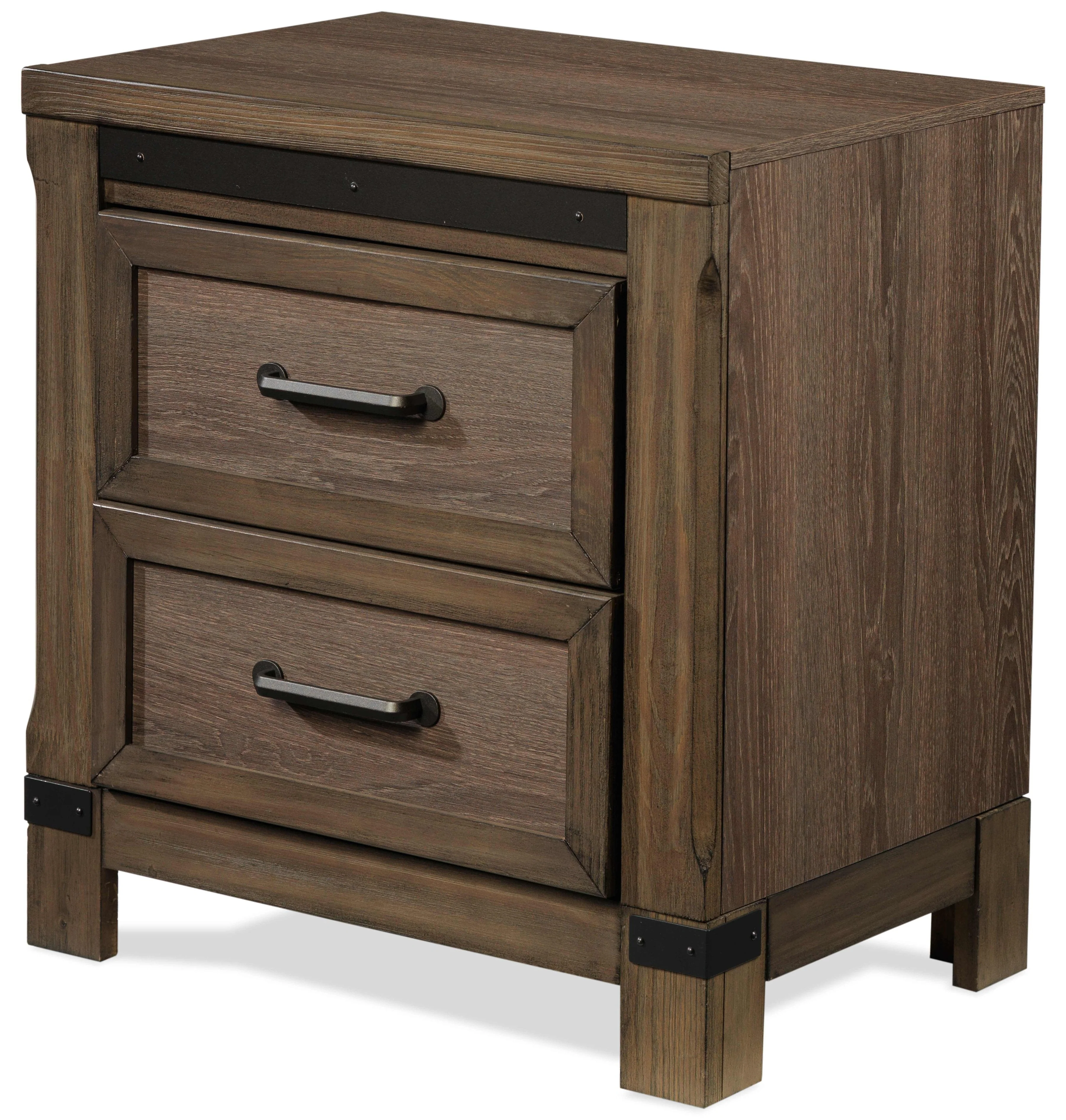 Verdandi 6-Piece Queen Bedroom Set with Storage - Rustic Oak - Image 6