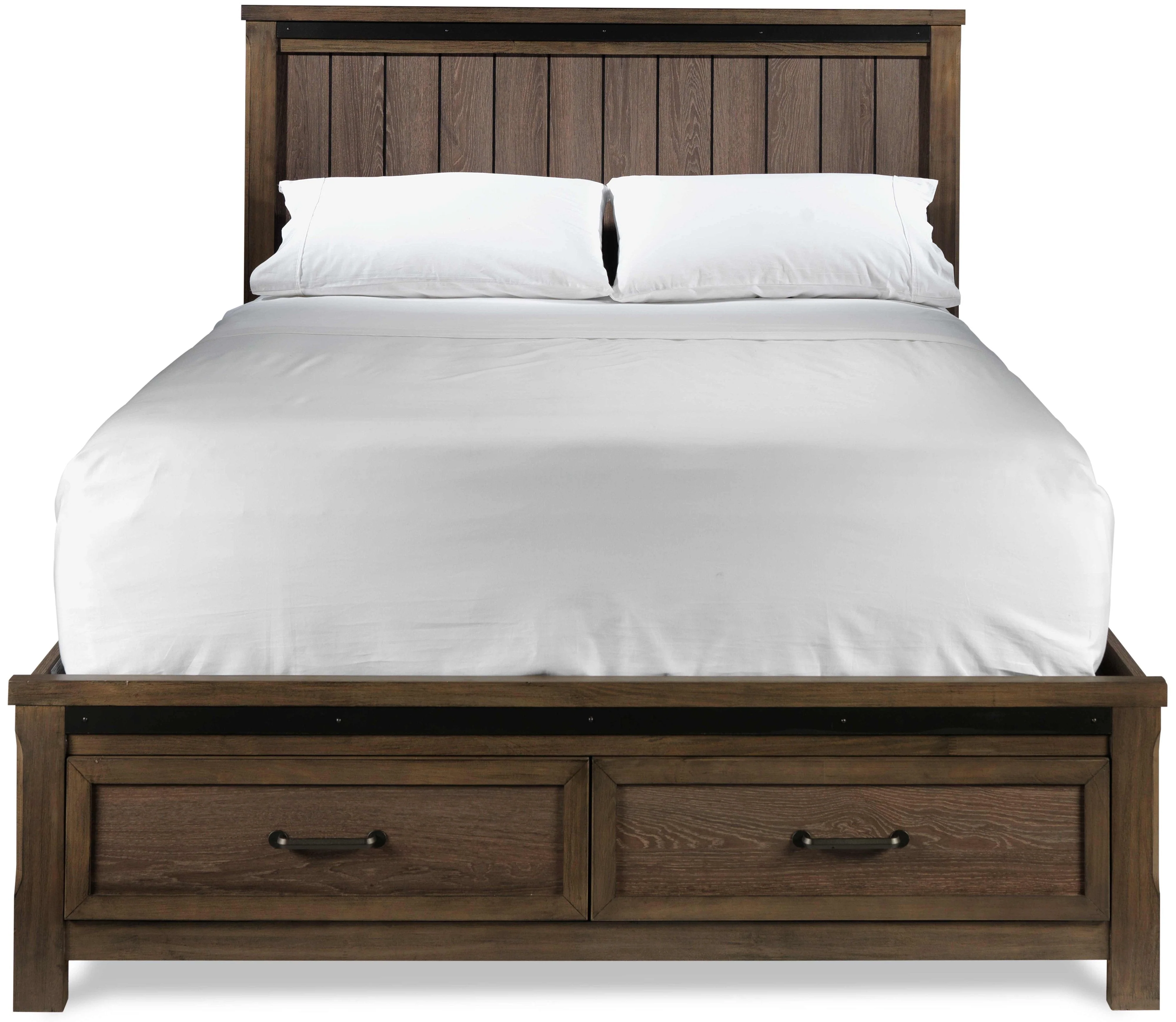 Verdandi Queen Bed - Rustic Oak - Image 2