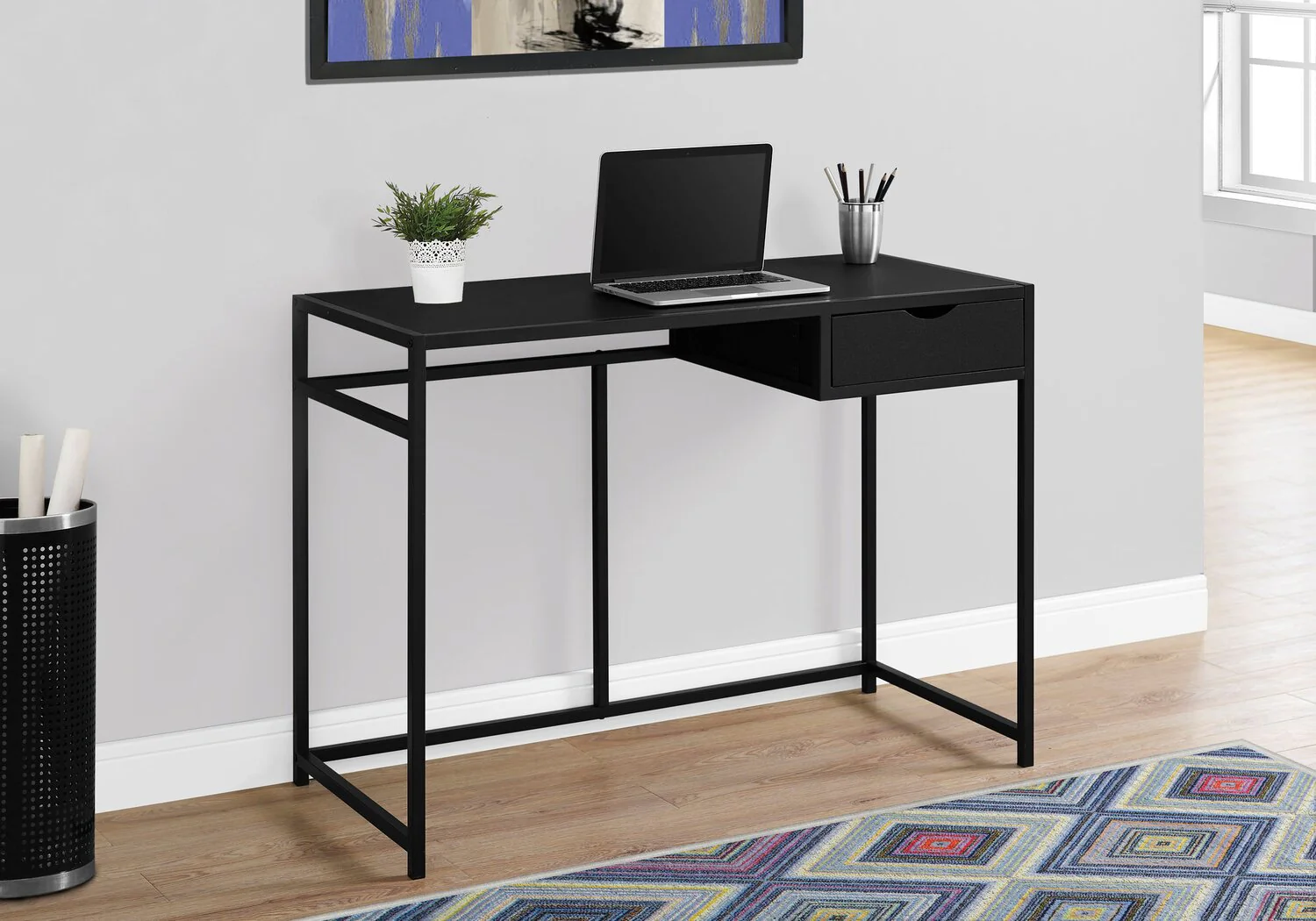 Vergas Desk - Black - Image 3