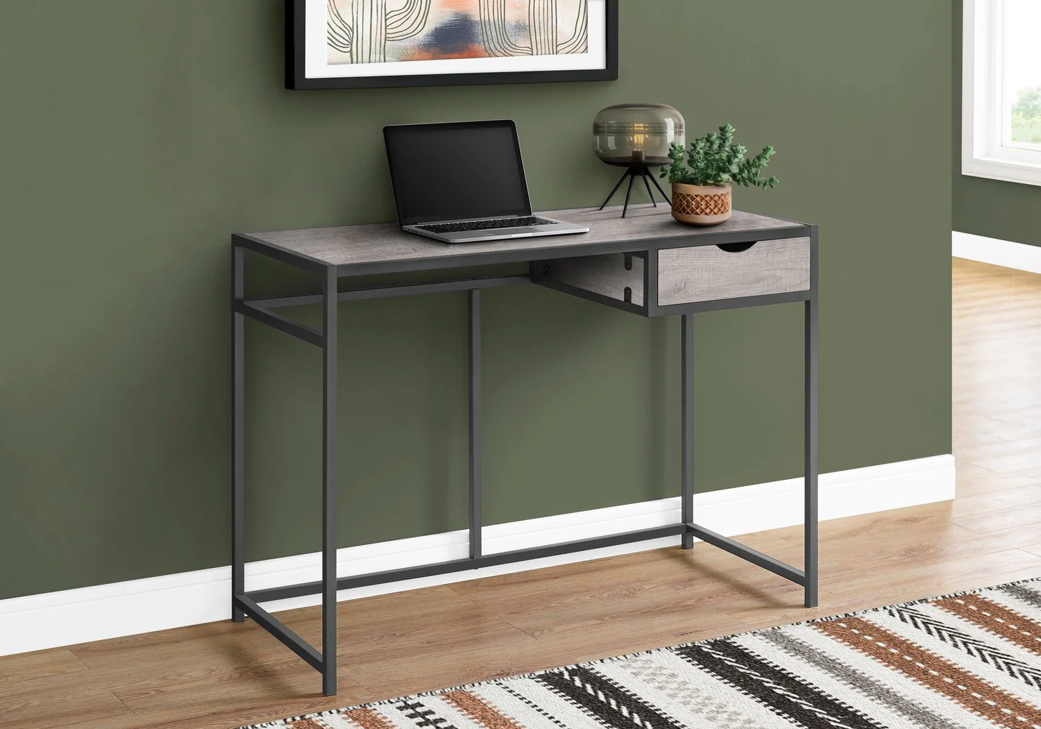 Vergas Desk - Grey - Image 6