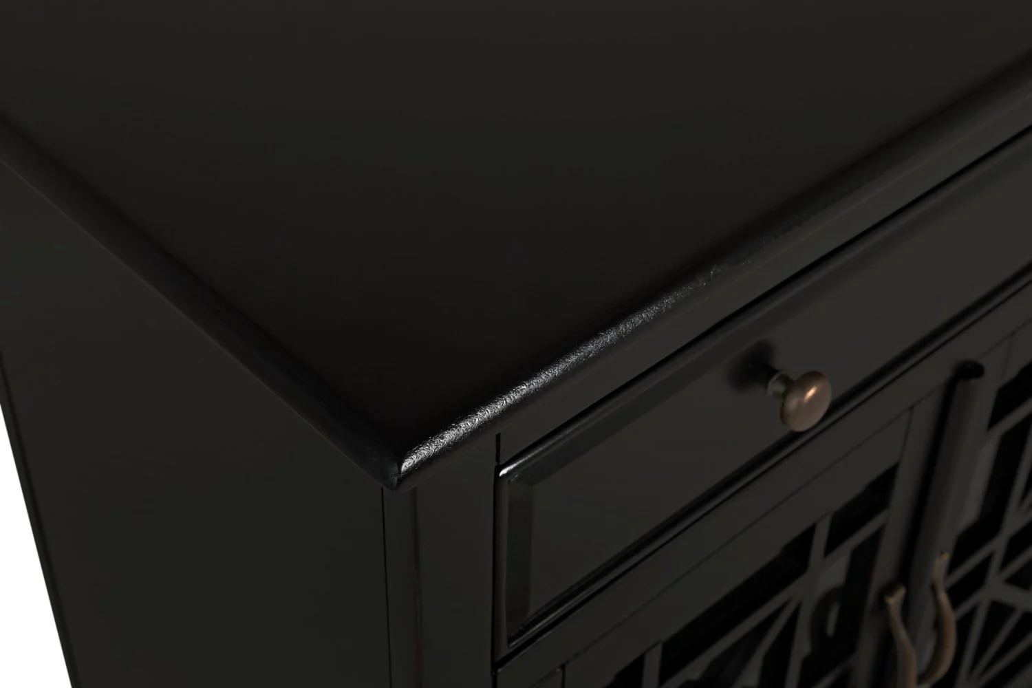 Verona Accent Cabinet - Black - Image 4