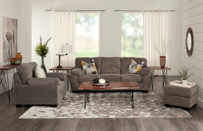 Victoria Sofa and Chair Set - Ash - Image 2