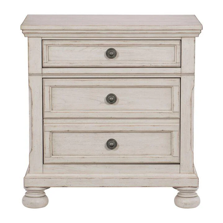 Viola 6-Piece King Bedroom Set - Antique White - Image 5