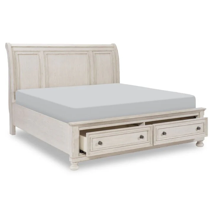 Viola Queen Bed - Antique White - Image 3