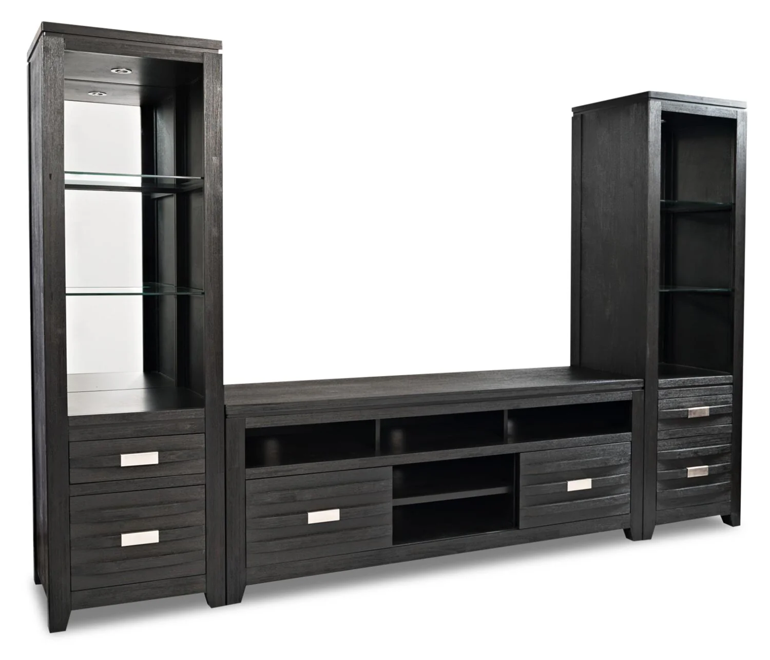 Vizela 3-Piece Entertainment Centre with 60" TV Opening - Charcoal