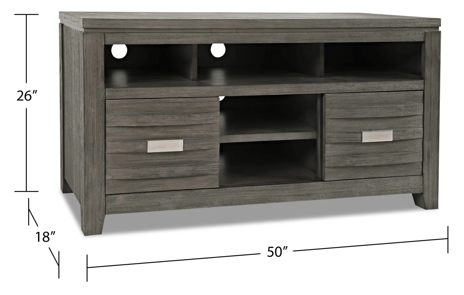 Vizela 50" TV Stand - Grey - Image 8