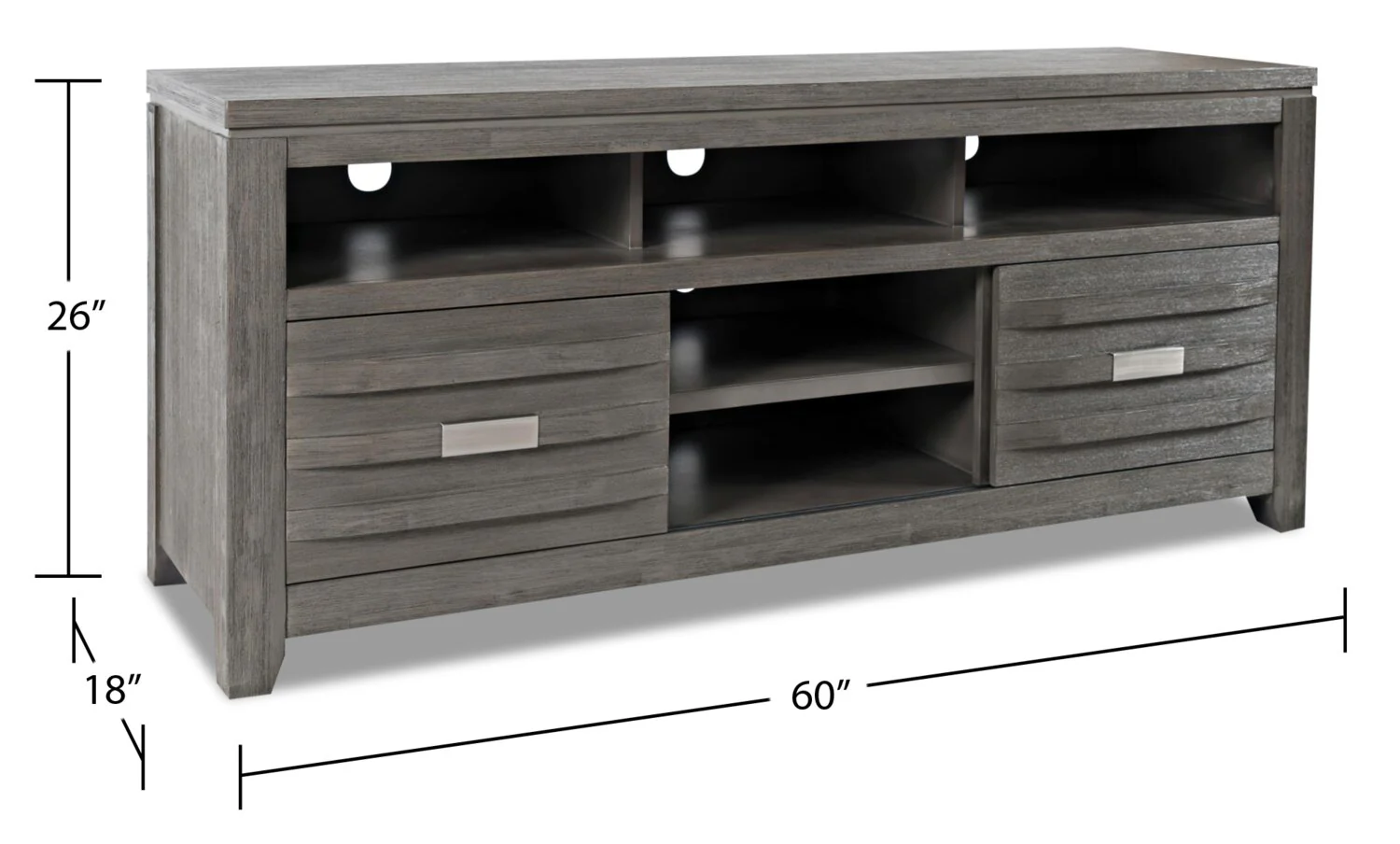 Vizela 60" TV Stand - Grey - Image 8
