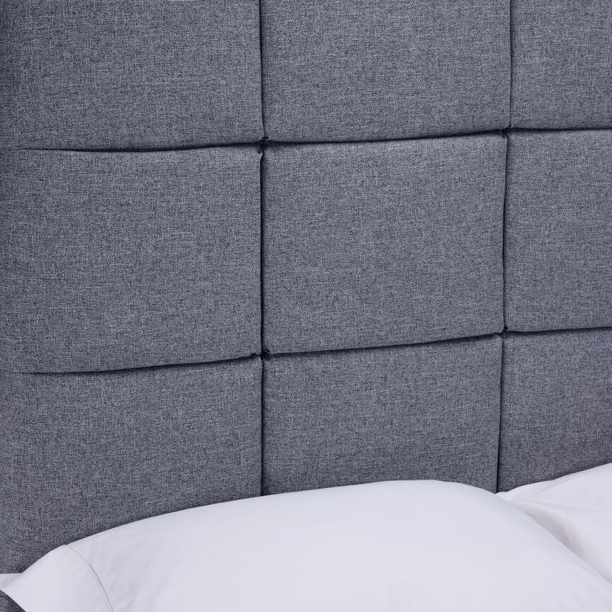 Walpole King Headboard - Grey - Image 3