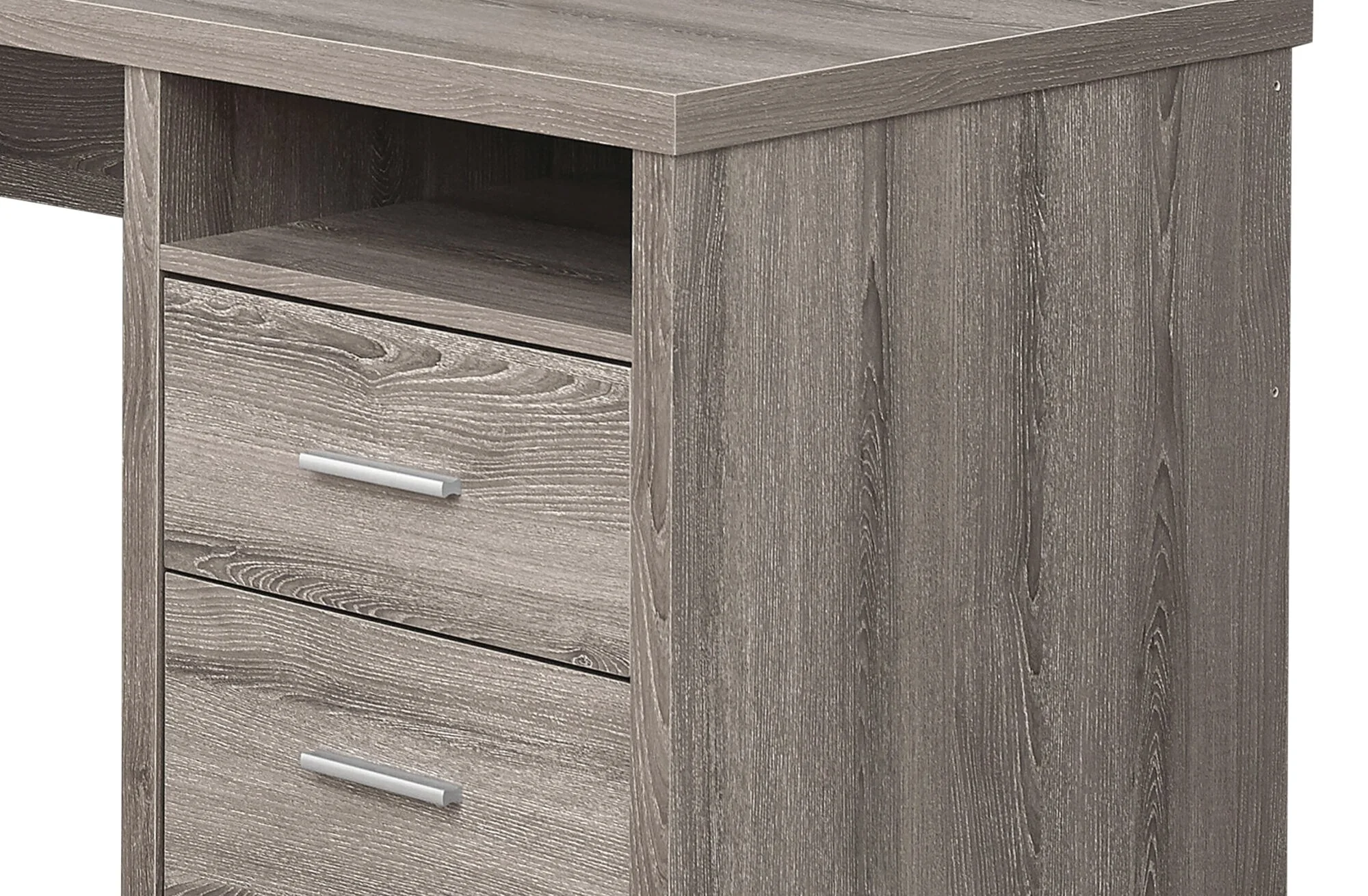 Wasta Reversible L-Shaped Desk - Dark Taupe - Image 2
