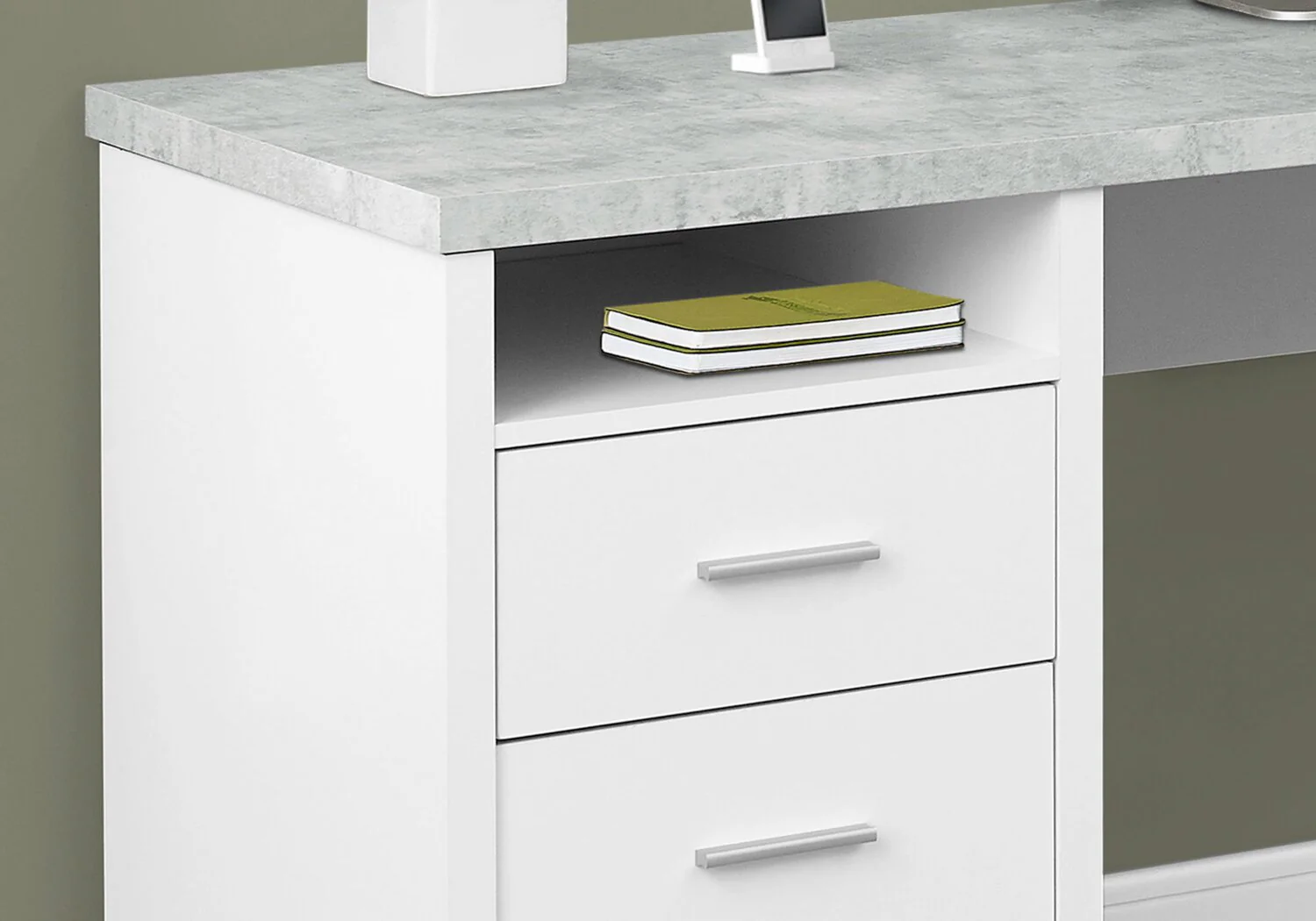 Wasta Reversible L-Shaped Desk - White - Image 2