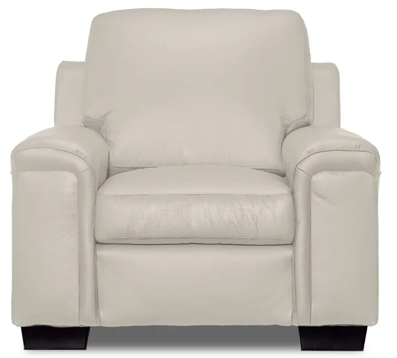 Webster Leather Chair - Cloud Grey - Image 2