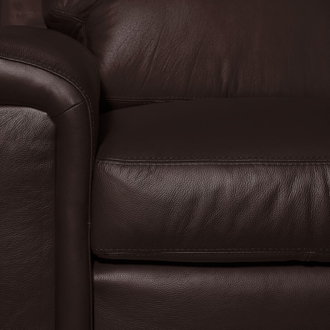 Webster Leather Sofa, Loveseat and Chair Set - Mocha - Image 5