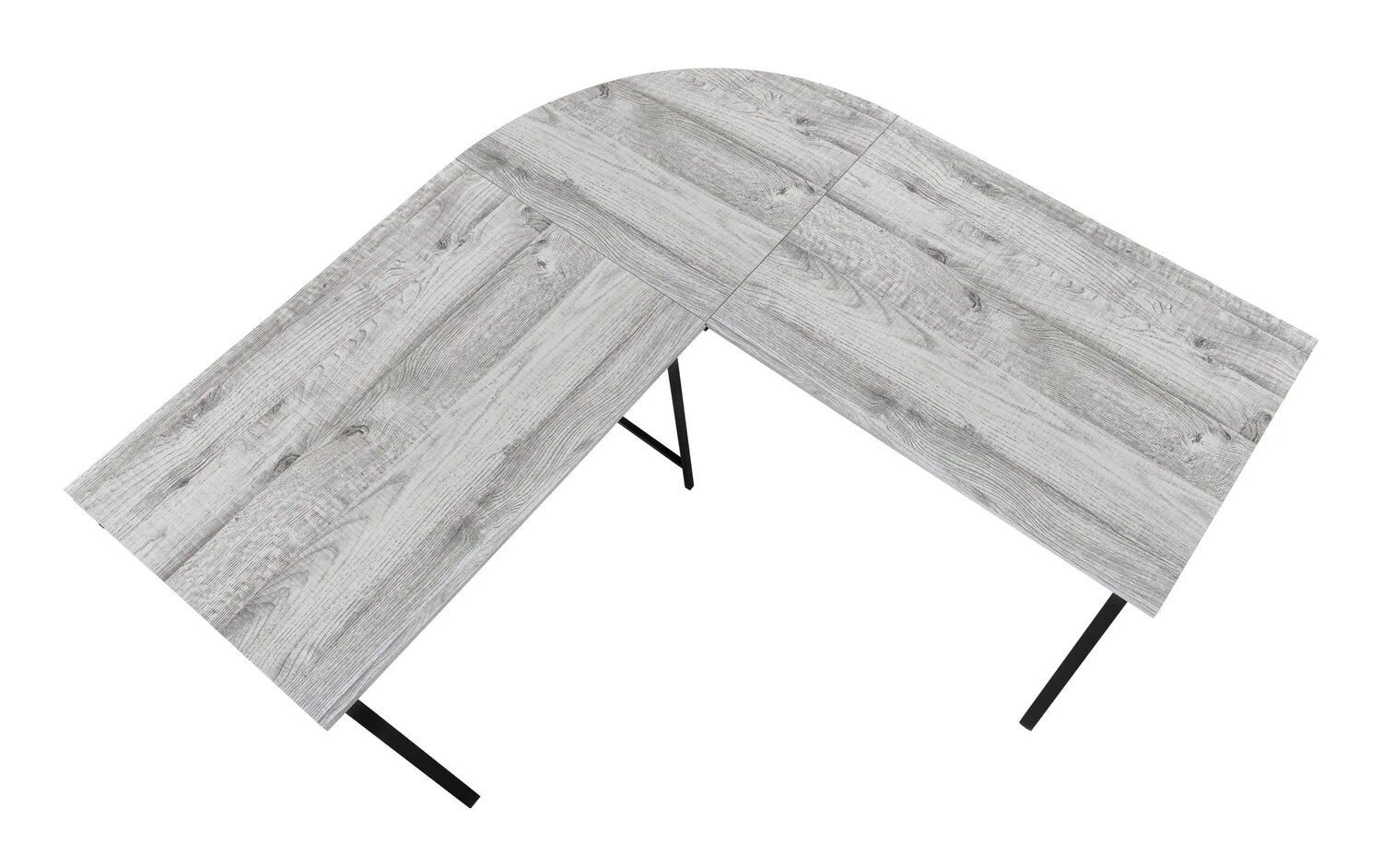 Weimar L-Shaped Corner Desk - Grey - Image 3