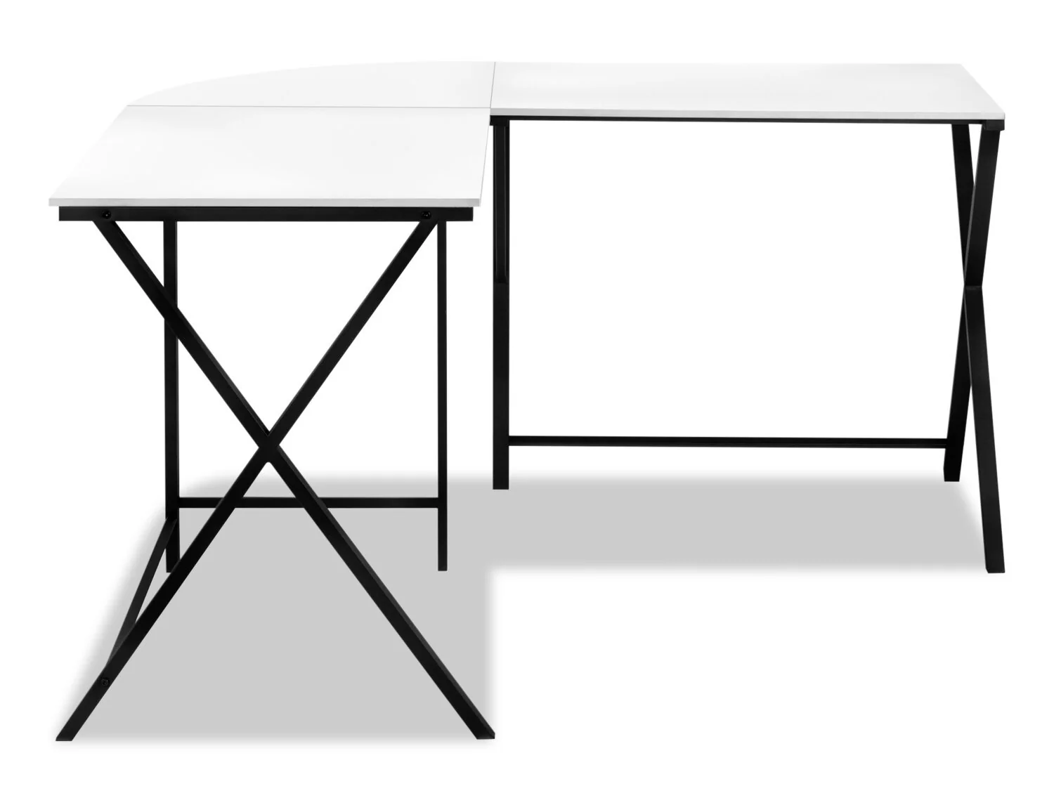 Weimar L-Shaped Corner Desk - White - Image 2