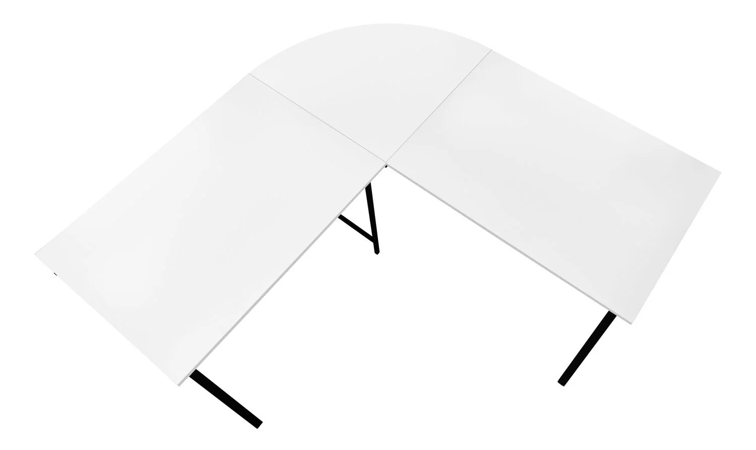 Weimar L-Shaped Corner Desk - White - Image 3