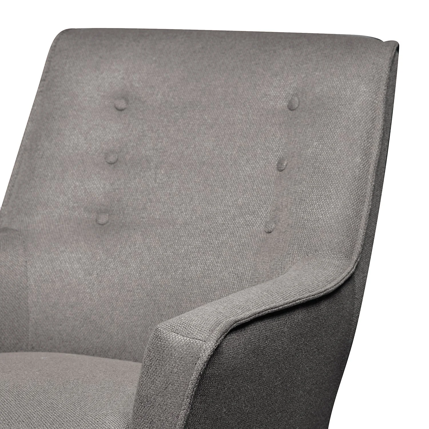 Wellsboro Linen-Look Fabric Accent Chair - Dark Grey - Image 6