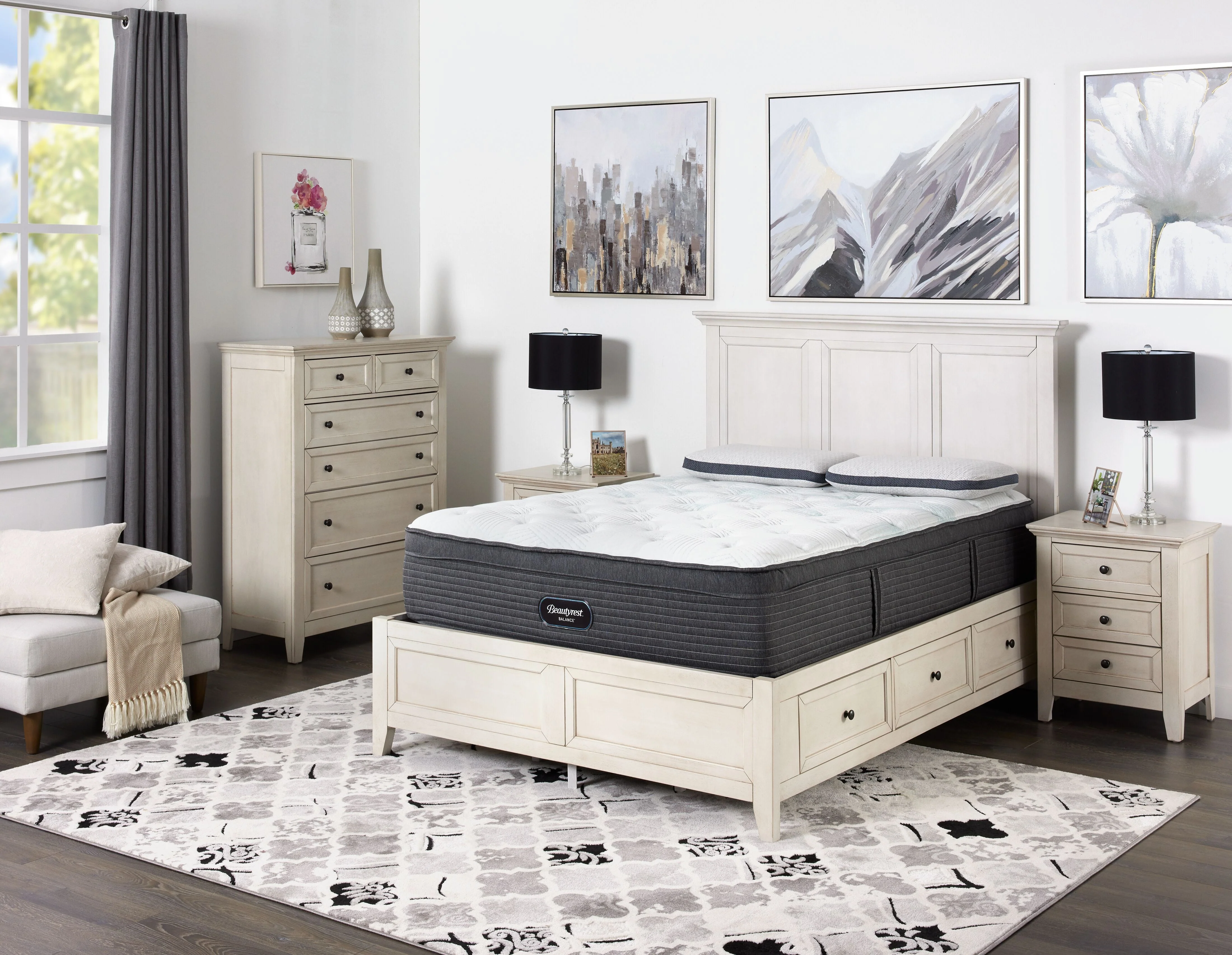 Wendell Queen Storage Bed - Antique White - Image 2