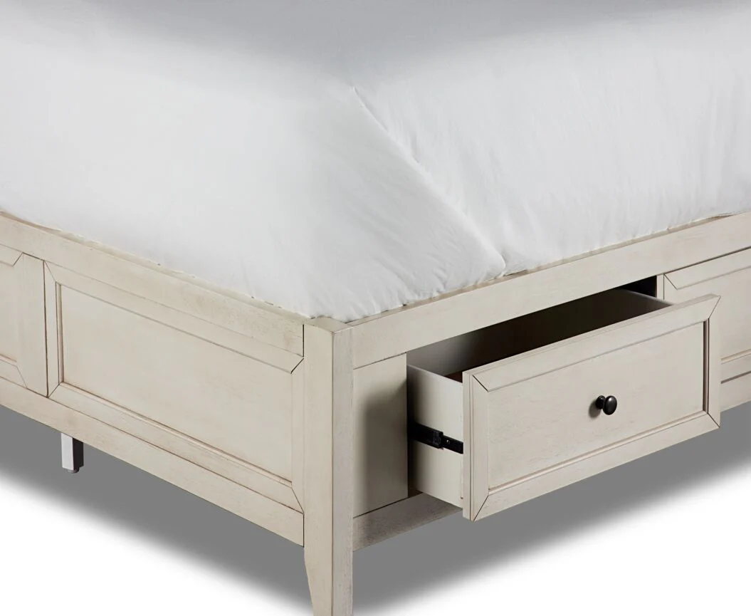 Wendell 6-Piece Full Storage Bedroom Set - Antique White - Image 2