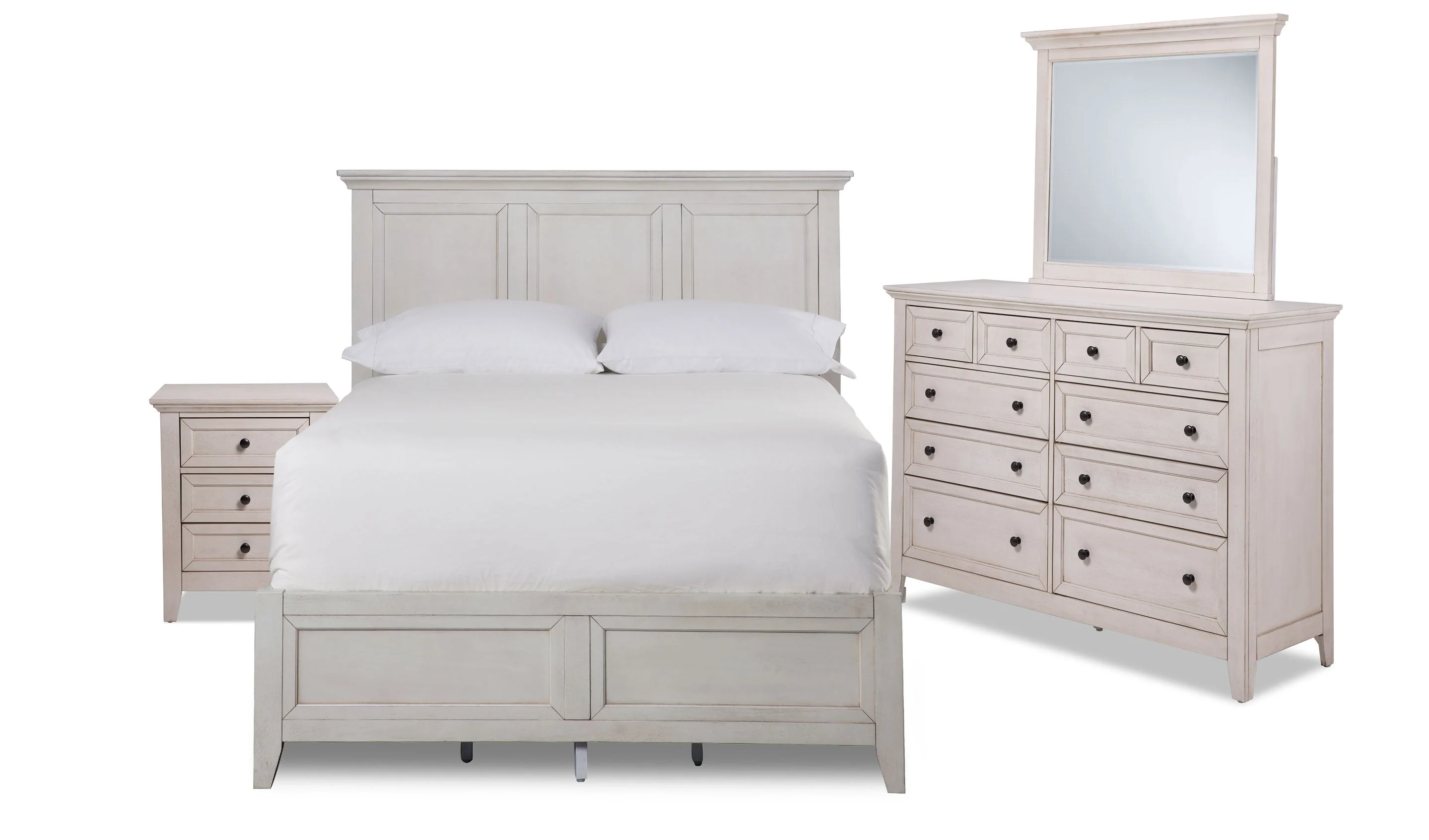 Wendell 7-Piece Queen Bedroom Set - Antique White - Image 2