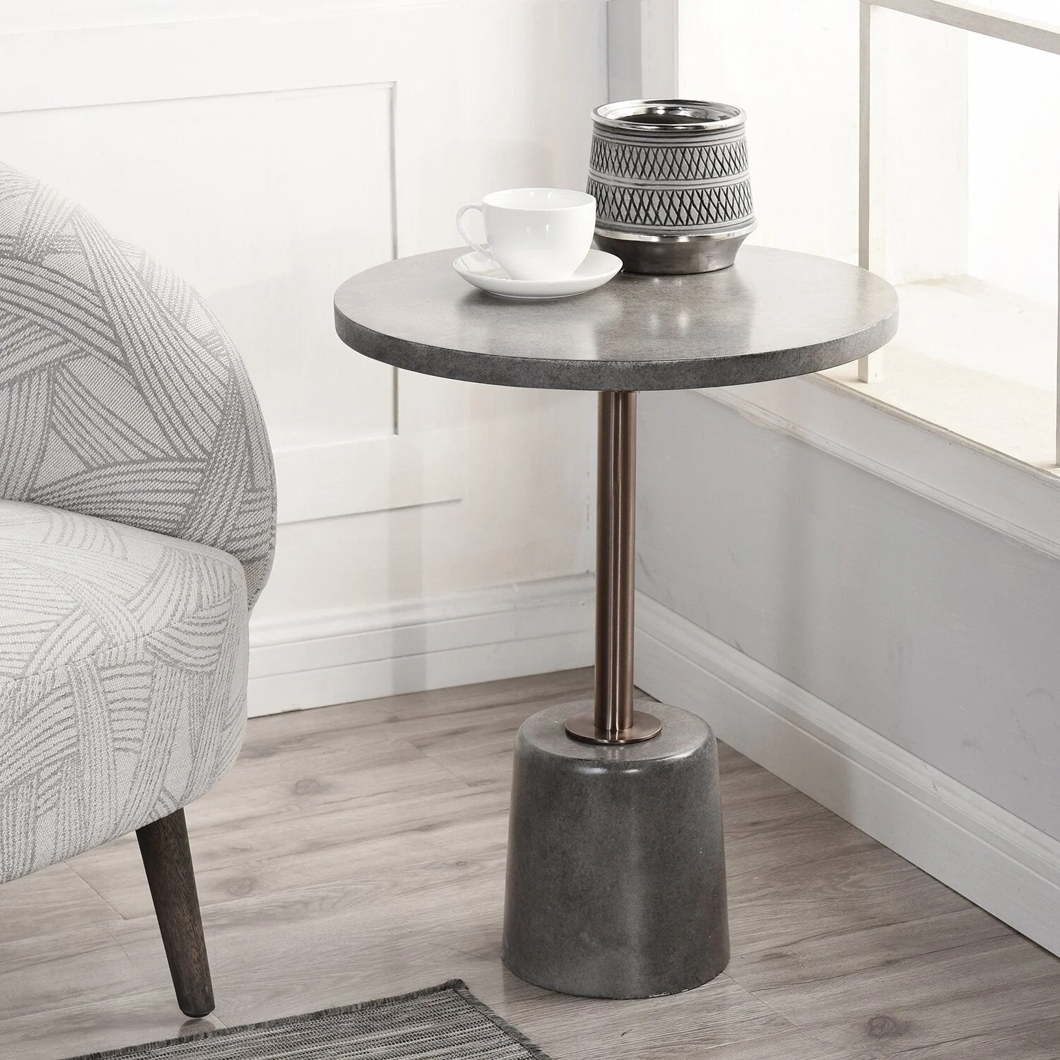 Wesbrook Accent Table - Grey - Image 5