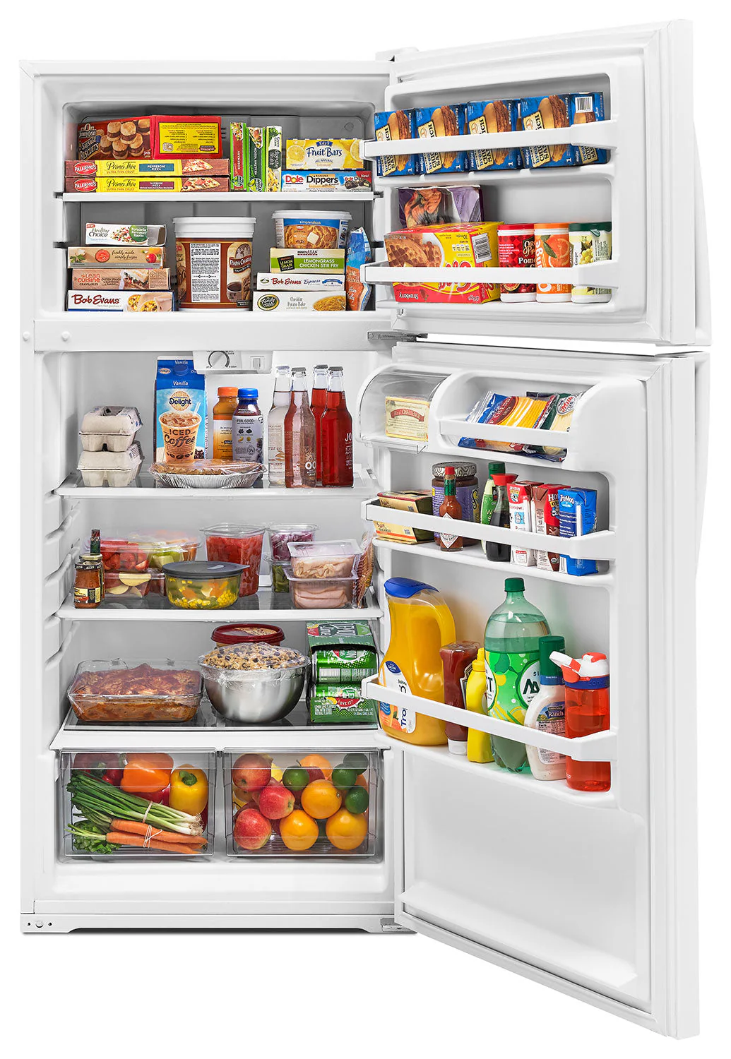 Whirlpool 14 Cu. Ft. Top-Freezer Refrigerator - WRT314TFDW - Image 3