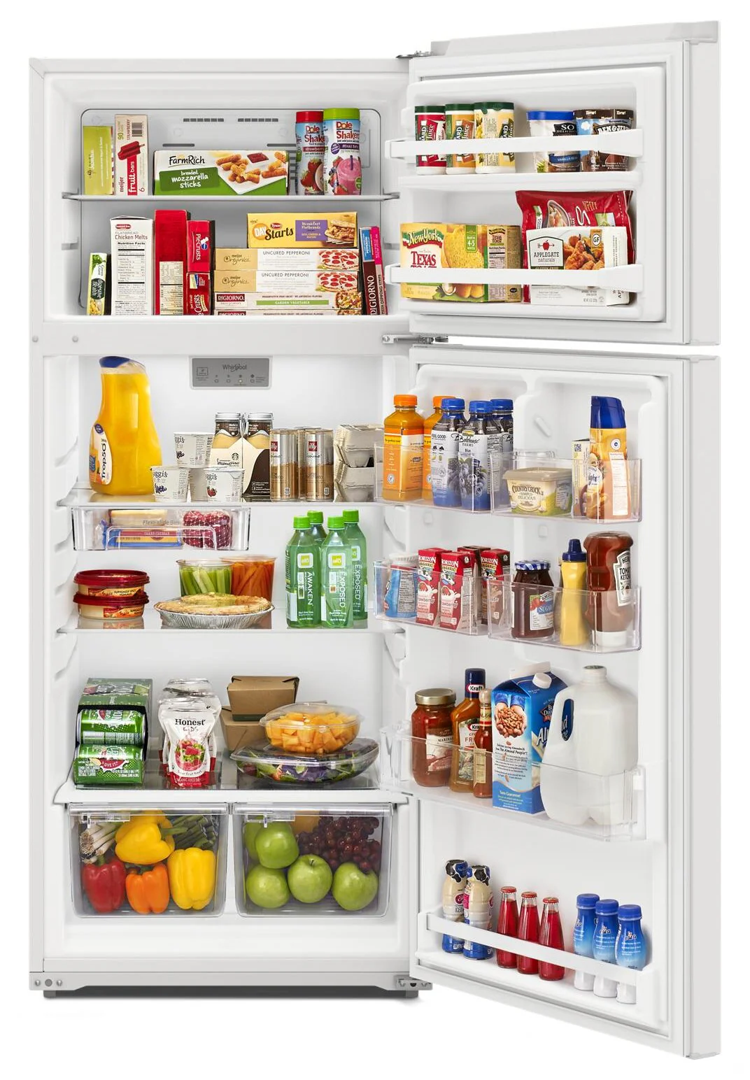 Whirlpool 16.3 Cu. Ft. Top-Freezer Refrigerator - WRTX5028PW - Image 4