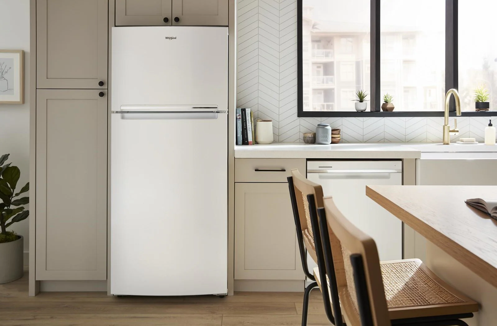Whirlpool 16.3 Cu. Ft. Top-Freezer Refrigerator - WRTX5028PW - Image 6