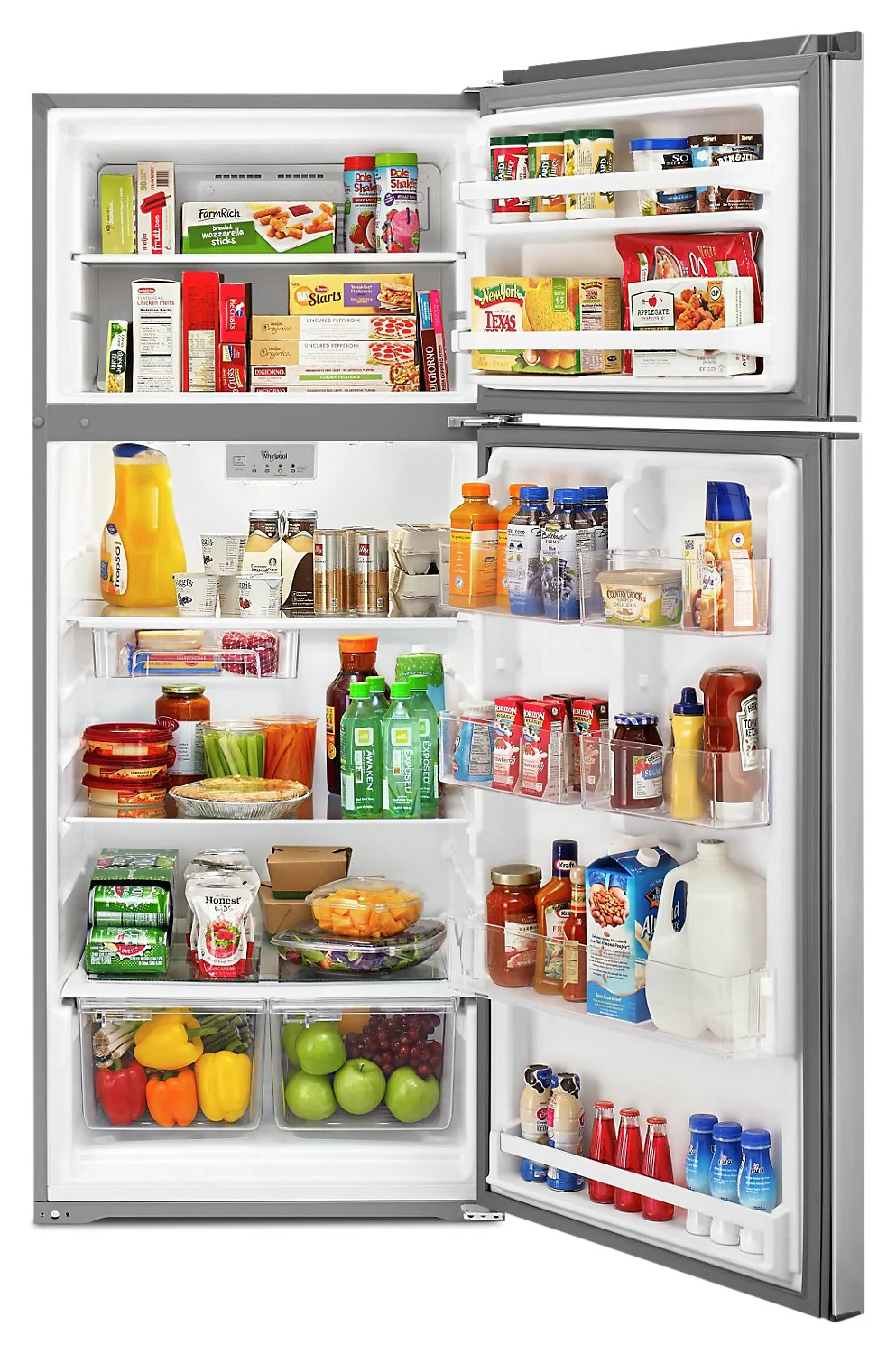 Whirlpool 18 Cu. Ft. Top-Freezer Refrigerator - WRT518SZFG - Image 3