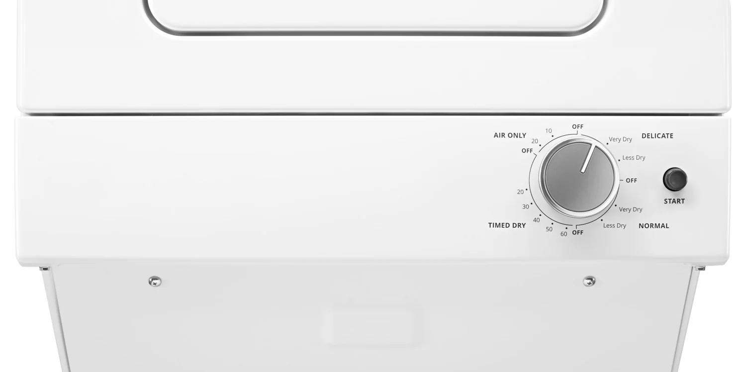 Whirlpool 1.8 Cu.Ft Electric Stacked Laundry with Impeller and Soft-Close Glass Lid Center Controls - Image 4