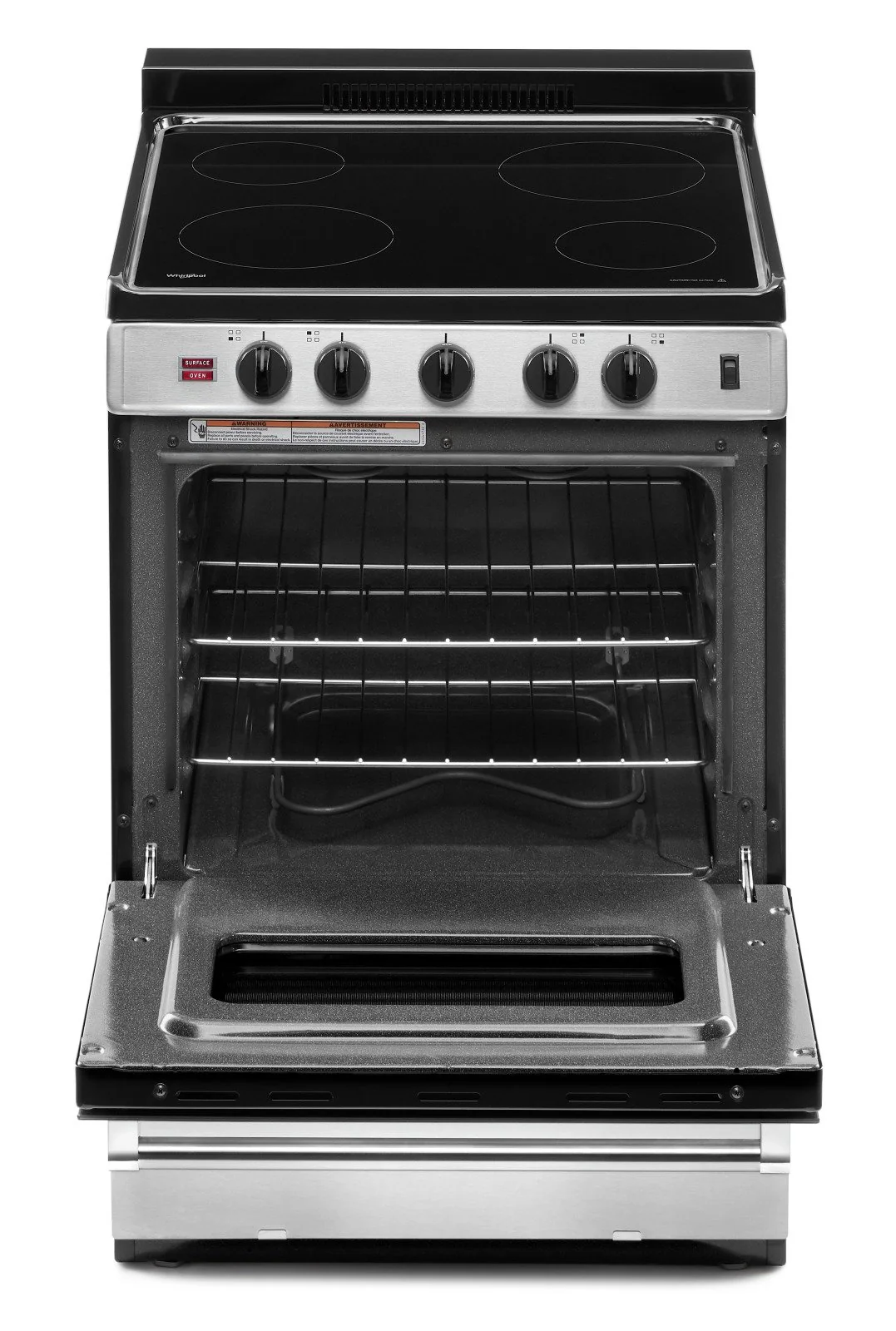 Whirlpool 24" 3.0 Cu. Ft. Freestanding Electric Range - YWFE50M4HS - Image 3