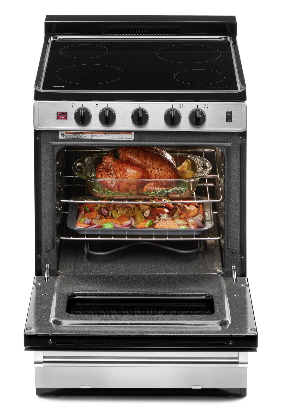 Whirlpool 24" 3.0 Cu. Ft. Freestanding Electric Range - YWFE50M4HS - Image 4