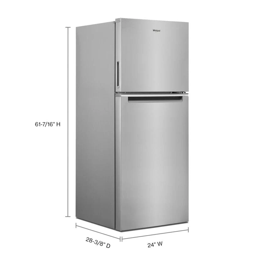 Whirlpool 24" Counter Depth Fingerprint-Resistant Stainless Finish Top Mount Refrigerator (11.6 Cu.Ft) - WRT112CZJZ - Image 6