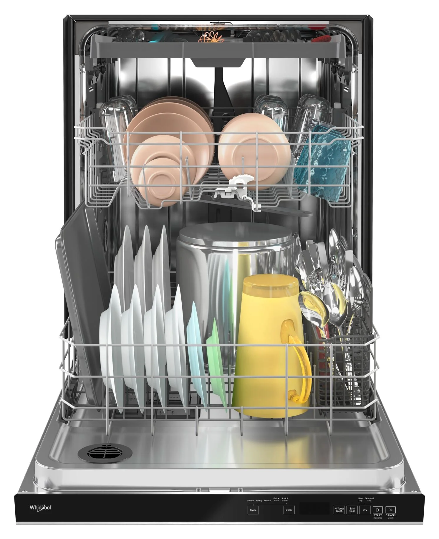 Whirlpool 24" Fingerprint Resistant Stainless Stee Dishwasher with 3rd Rack (47 dBA) - WDTA50SAKZ - Image 4